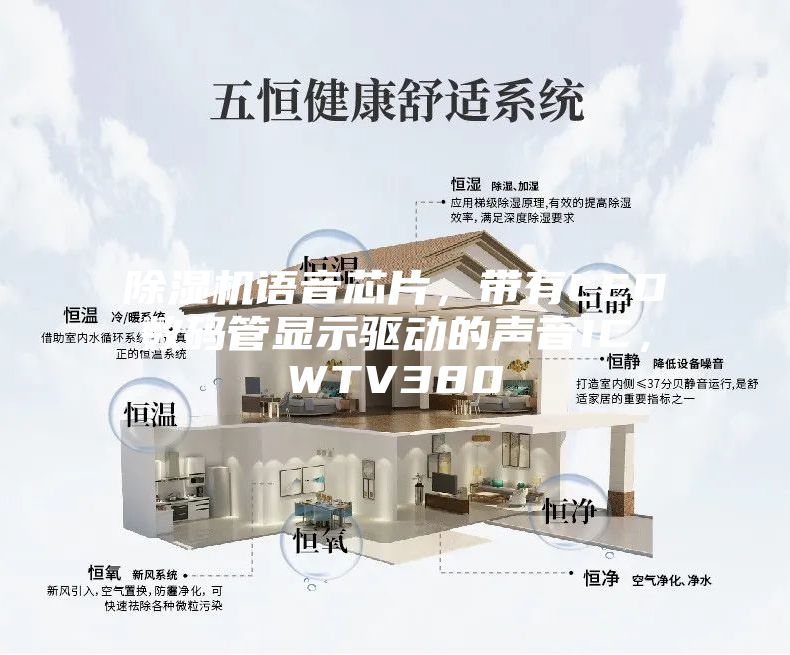 除濕機語音芯片，帶有LED數(shù)碼管顯示驅(qū)動的聲音IC，WTV380
