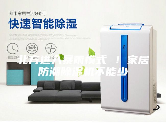 北方進入暴雨模式 ！家居防潮除濕機不能少