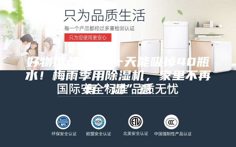 好物推薦 ｜ 一天能吸掉40瓶水！梅雨季用除濕機，家里不再有“濕”意