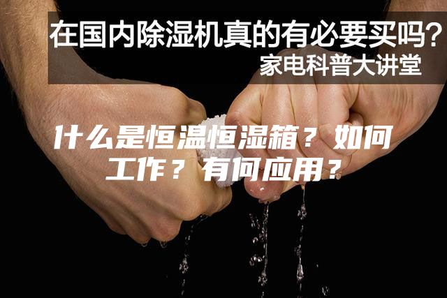 什么是恒溫恒濕箱?如何工作?有何應用?